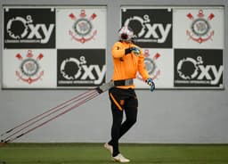 Cássio - treino Corinthians