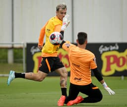 Róger Guedes e Matheus Donelli - Treino Corinthians 20/12