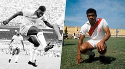 Montagem Pelé e Héctor Chumpitaz