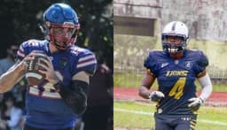 Quarterback Gabriel de Paulo e o linebacker Sergio Pimentel são ótimos reforços para o time mato-grossense