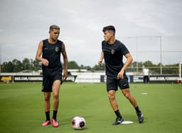 Adson e Roni - Treino Corinthians