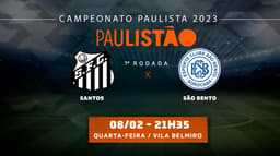 tempo real santos x são bernardo 7 rodada paulistao