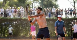 Carlos Alcaraz treina em Buenos Aires