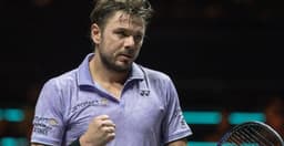 Stan Wawrinka vibra com a vitória em Roterdã