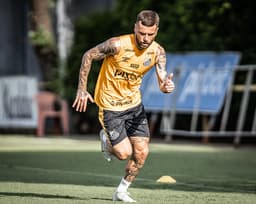 Lucas Lima - Treino Santos