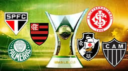 taça do Brasileirão e os escudos