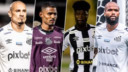 Maicon, Joaquim, Eduardo Bauermann e Messias - Santos