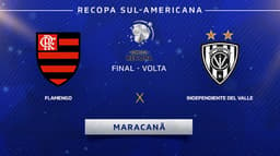 Tempo real Conmebol Recopa Flamengo Del Valle