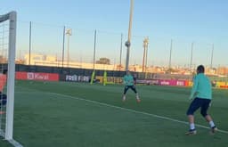 Treino da Seleção Brasileira em Tânger