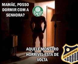 Meme: Palmeiras x Água Santa