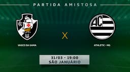 Tempo Real Vasco x Athletic - MG Amistoso