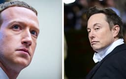 Mark Zuckenberg x Elon Musk (Fotos: NY Times / AFP)