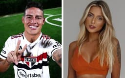 James Rodriguez e Fernanda Campos