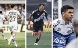 Santos x Vasco - Lucas Lima, Medel e Rodrigo Fernandez