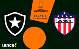 Botafogo x Junior Libertadores