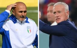 França x Itália - Luciano Spalletti e Didier Deschamps