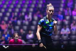 Miniatura da imagem: Bruna Takashi vence Eunhye Lee na primeira rodada do WTT Champions de Montpellier (Foto: Divulgação / WTT)