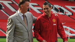Di Maria e Van Gaal - Manchester United (Foto: AFP)