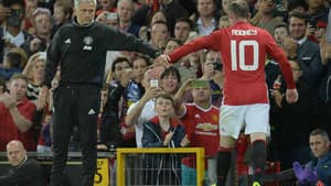 Mourinho e Rooney - Manchester United x Everton
