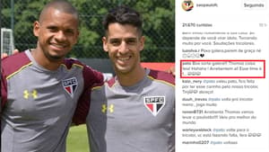 Pato comentou em foto no Instagram do São Paulo