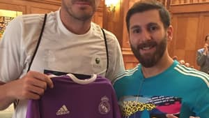 Casillas e sósia de Messi
