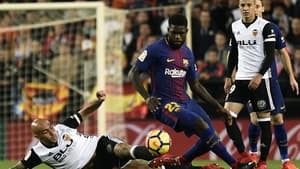 Zaza e Umtiti - Valencia x Barcelona