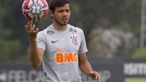 Romero em treino do Corinthians
