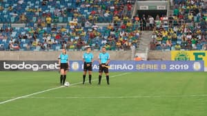 O time do Figueirense não compareceu para a partida contra o Cuiabá, por queixar-se de atrasos salariais