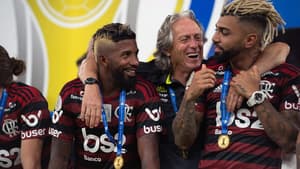 Flamengo - Jorge Jesus, Rodinei e Gabigol