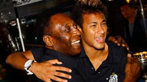 Pelé e Neymar - Santos