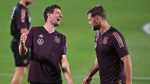Thomas Müller e Fullkrug - treino da Alemanha
