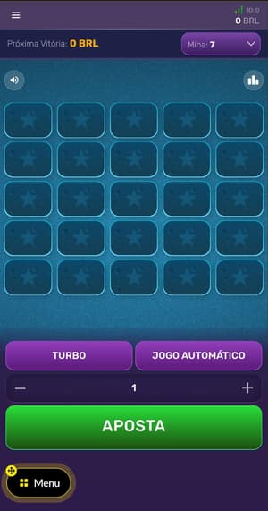 Captura de tela do jogo Turbo Mines no cassino Betboom.