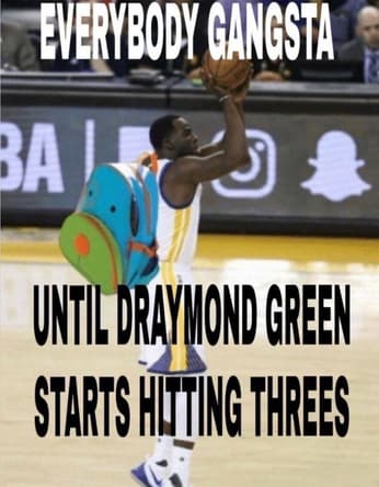 Meme de Draymond Green, do Warriors, na NBA (Foto: Reprodução/X)
