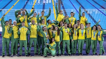 Natação celebra 30 medalhas nos jogos Pan-americanos de Lima 2019