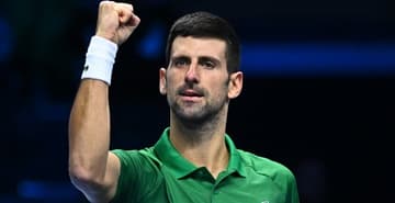Novak Djokovic vence a segunda no ATP Finals