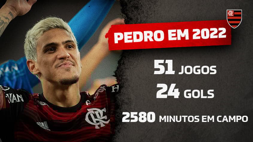 Quantos gols Pedro tem 2022?