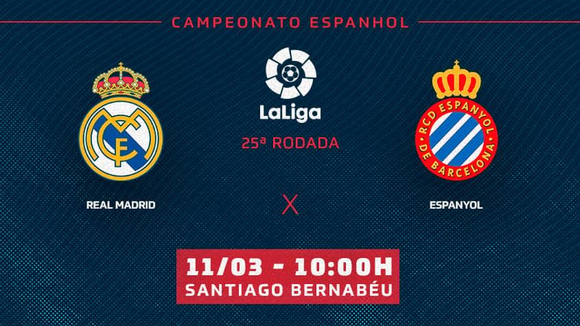 Onde assistir o jogo de Real Madrid e Espanhol?