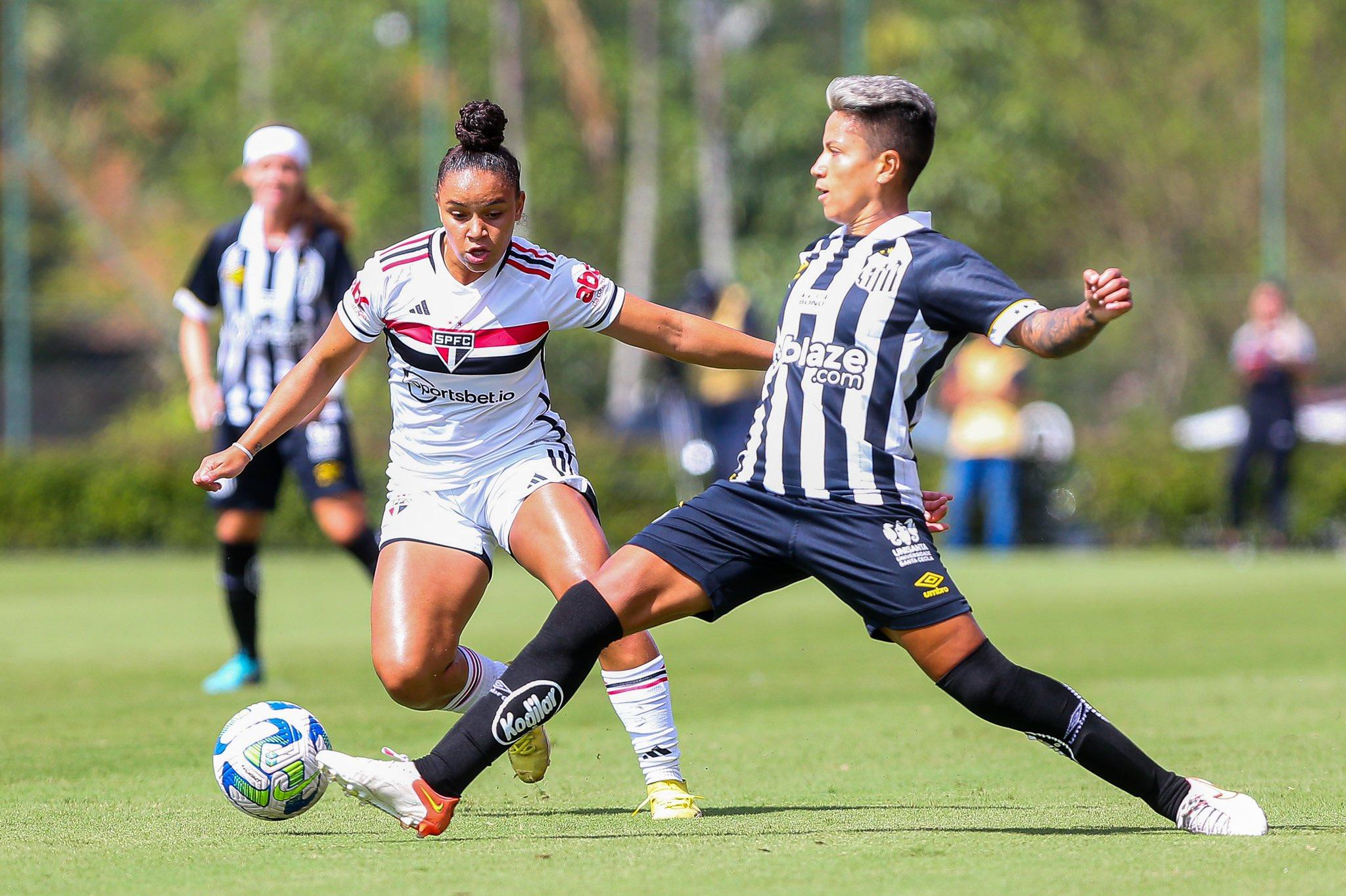 Quanto ficou o jogo Santos e São Paulo feminino?