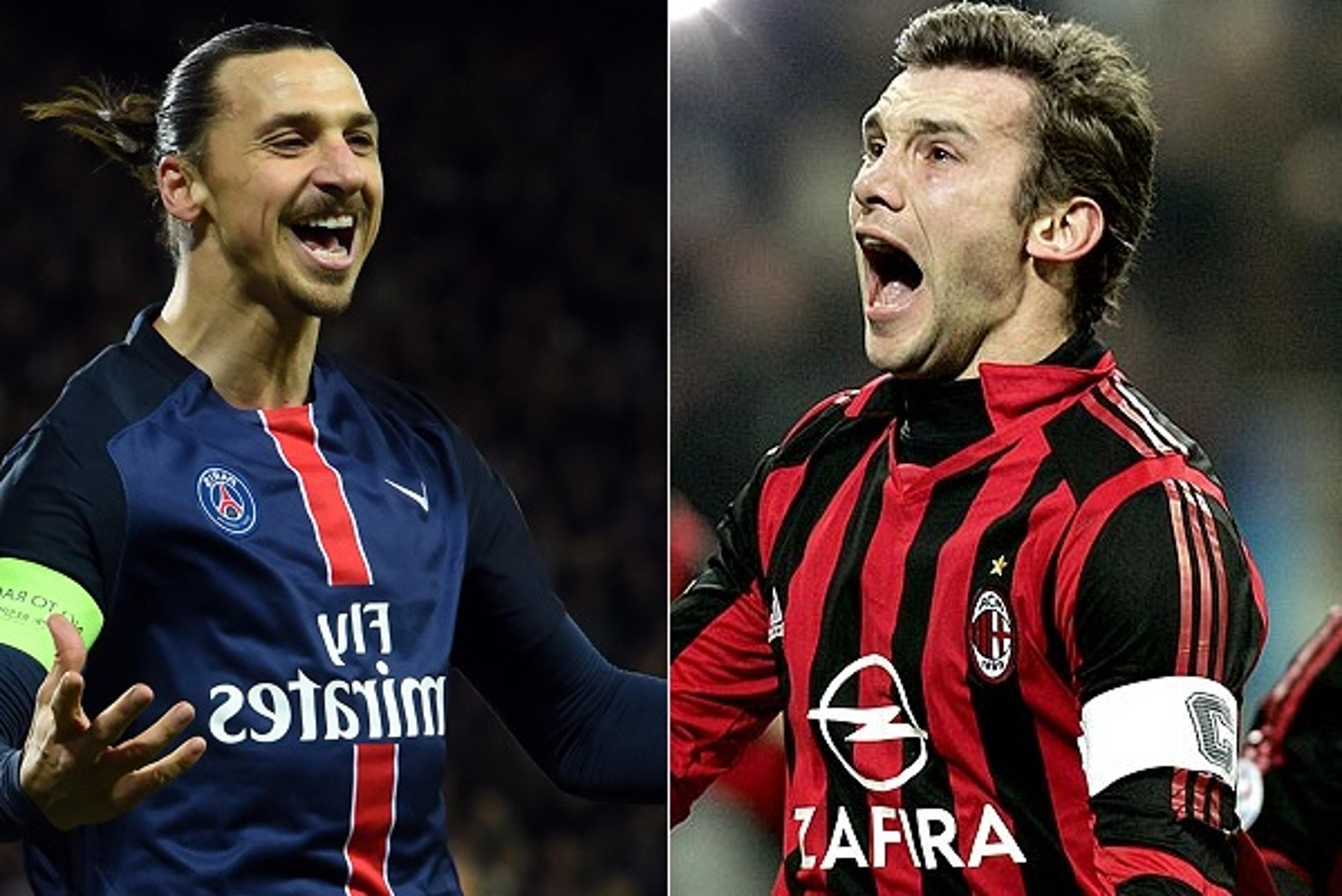 Ibrahimovic iguala marca de Shevchenko na Champions