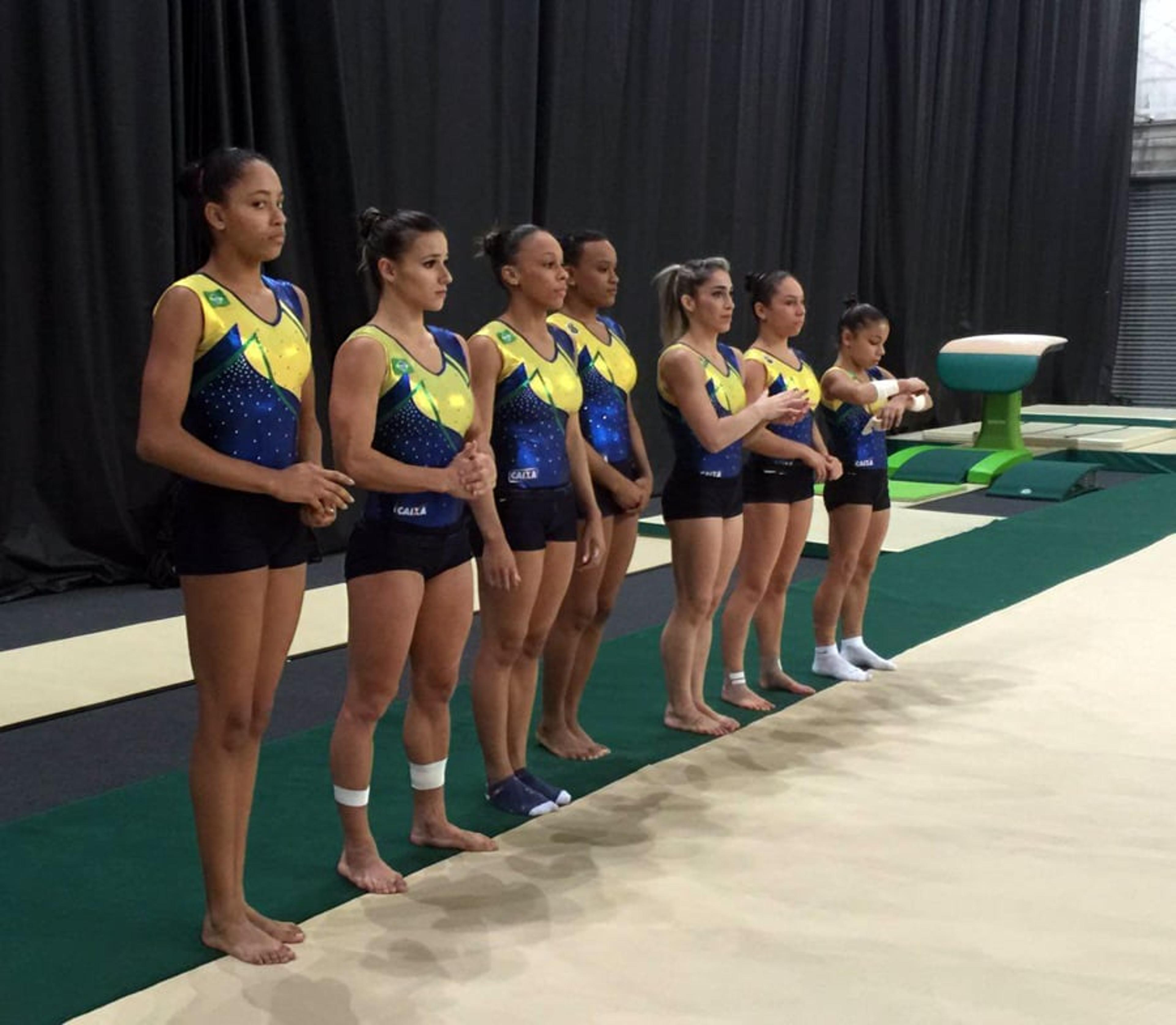 De olho na vaga olímpica, Seleção de Ginástica Artística faz treino de pódio