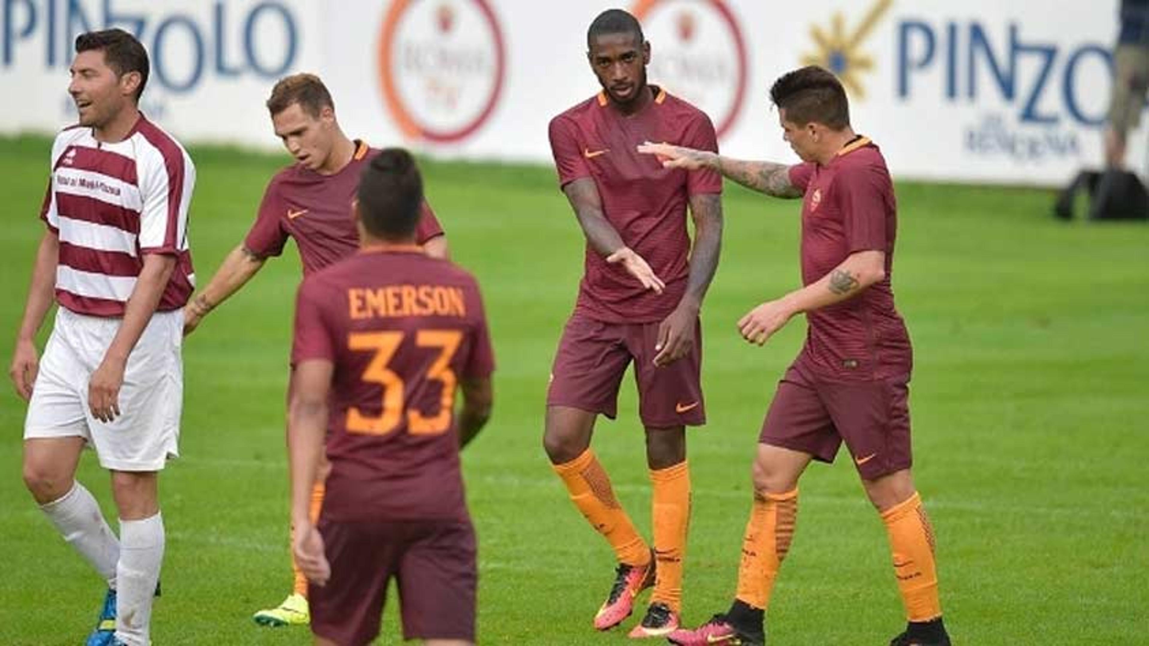 Dzeko faz quatro, Gerson marca, e Roma aplica 16 em amistoso na Itália