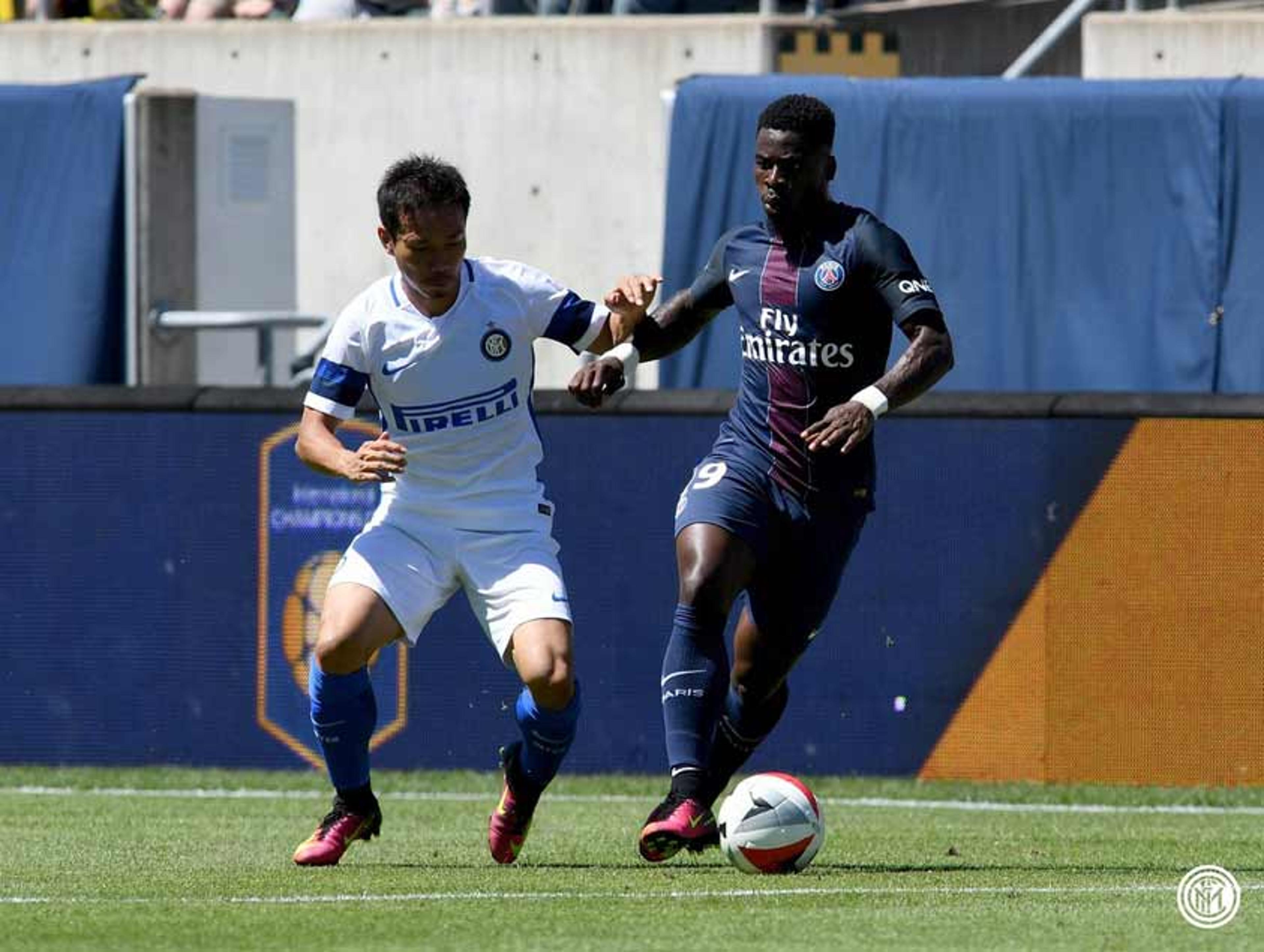 Com gols de laterais, PSG vence a Inter de Milão em torneio amistoso