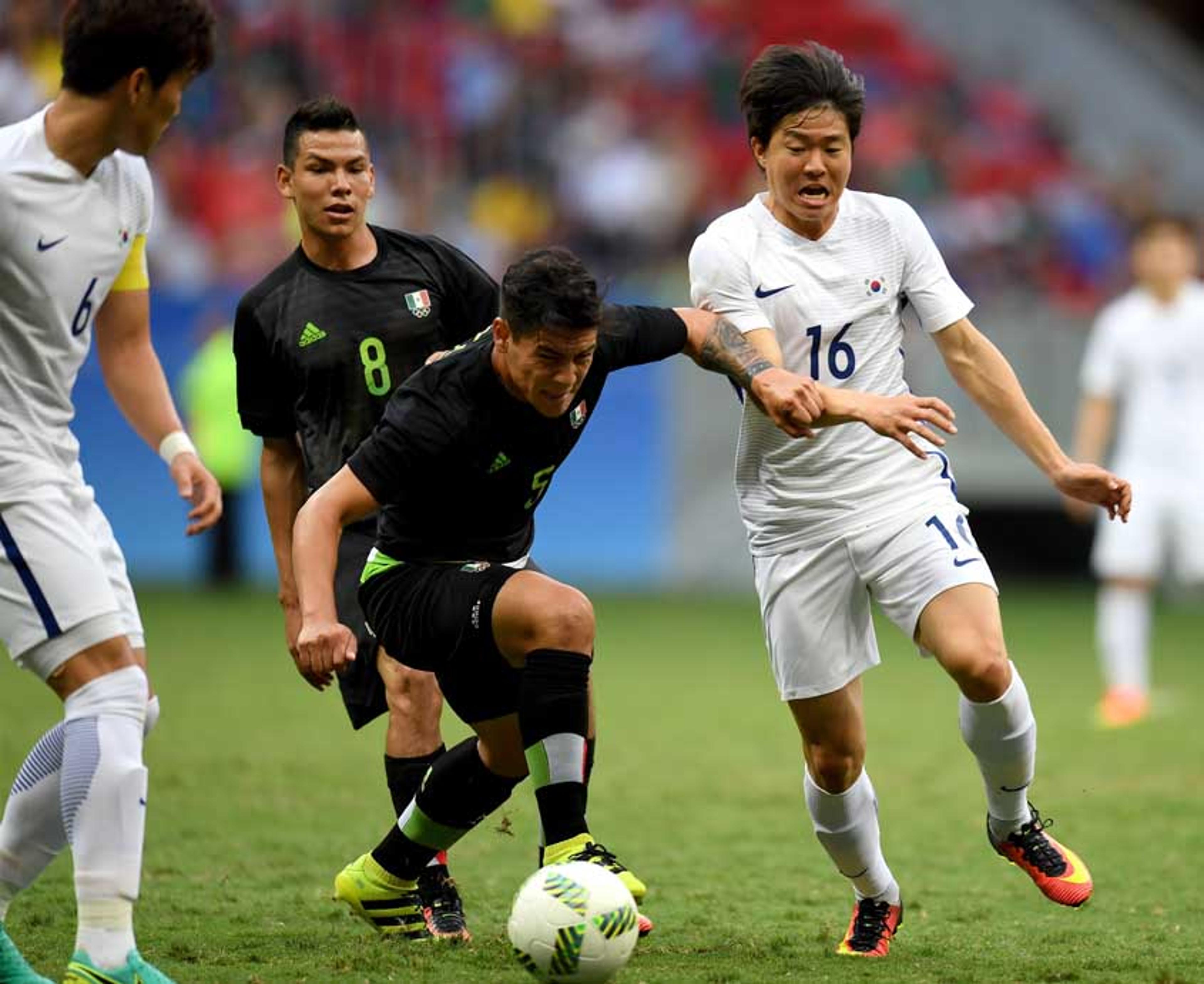 México joga mal, perde para Coréia do Sul e acaba eliminado no futebol