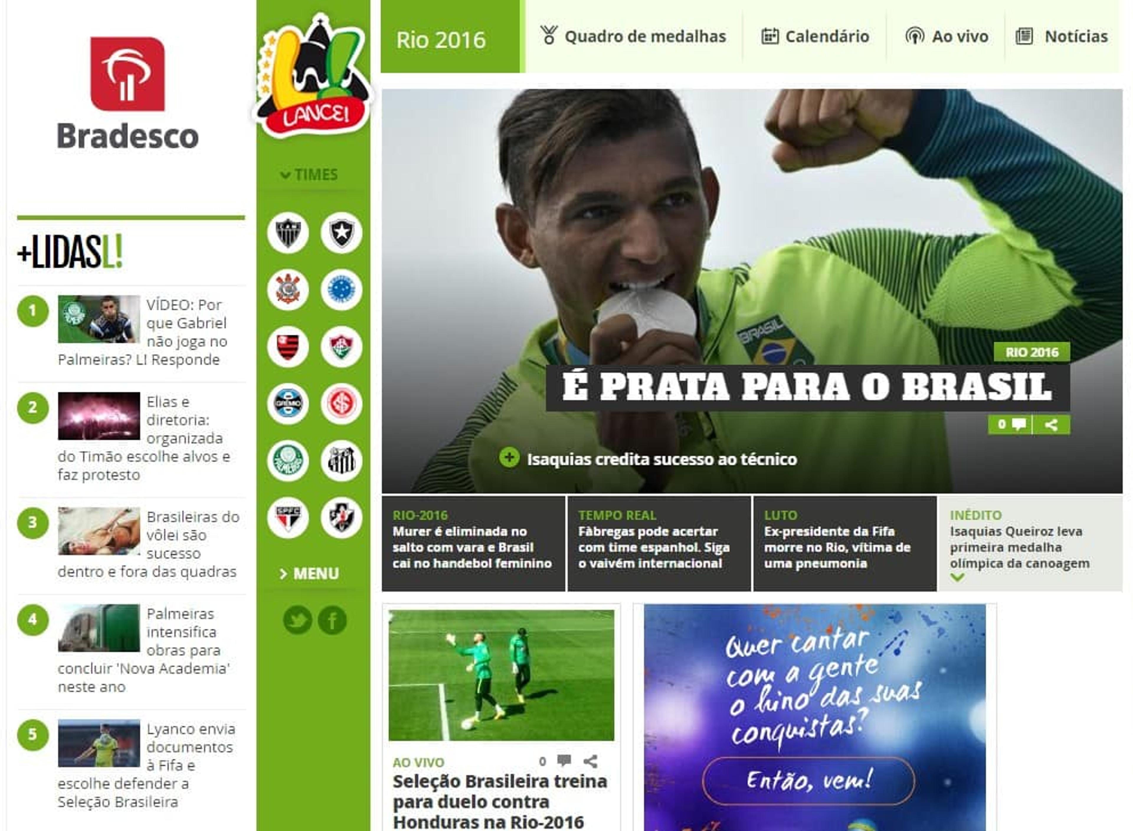 LANCE! é o site esportivo que carrega mais rápido