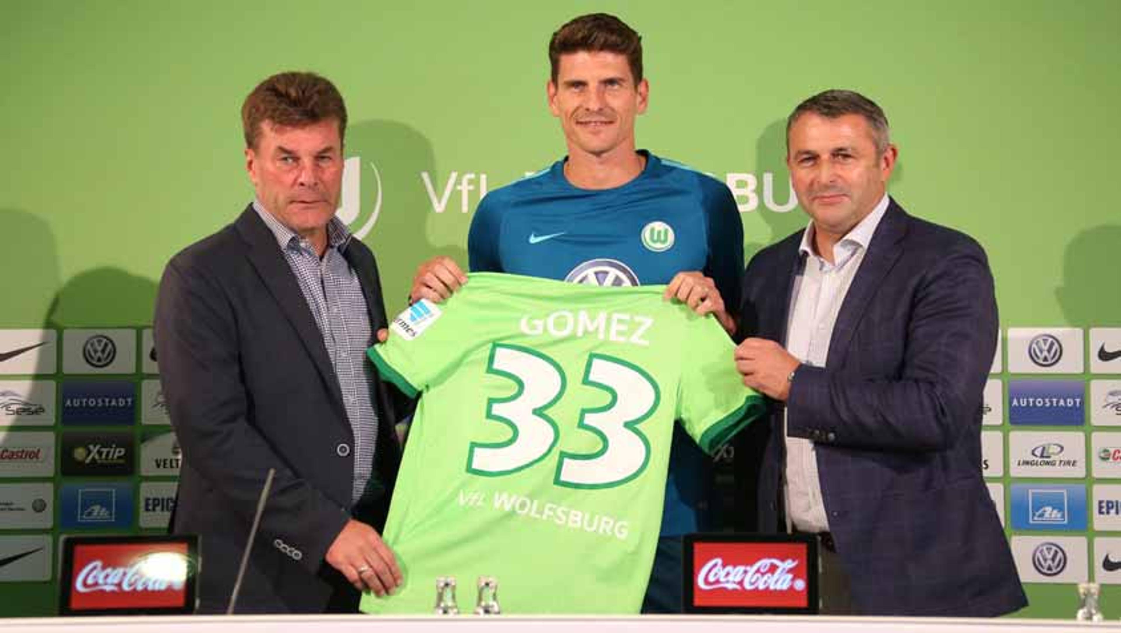 Wolfsburg apresenta Mario Gomez, que volta à Bundesliga após três anos