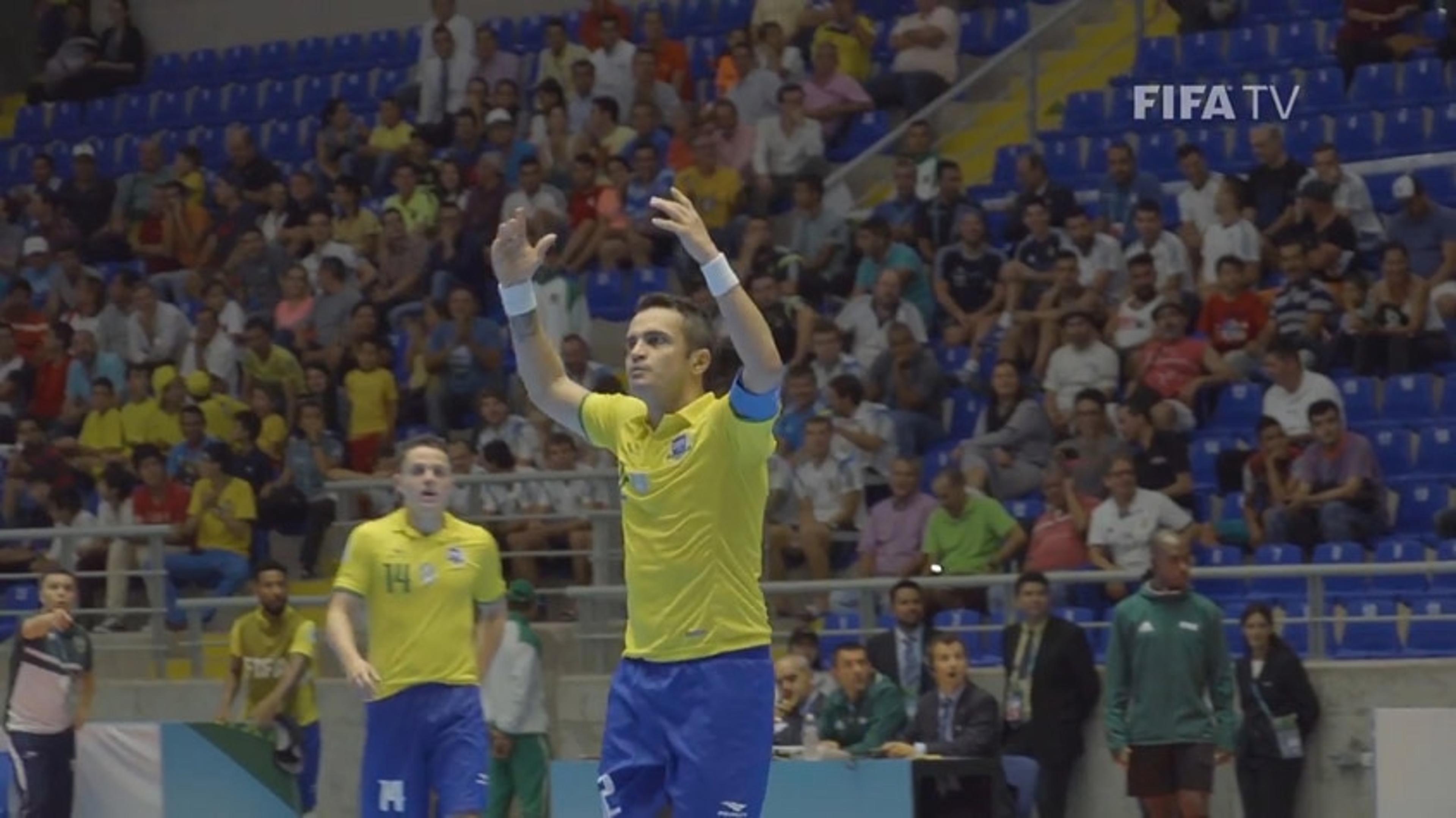 VÍDEO: Fifa mostra bastidores do último jogo de Falcão no Mundial de Futsal