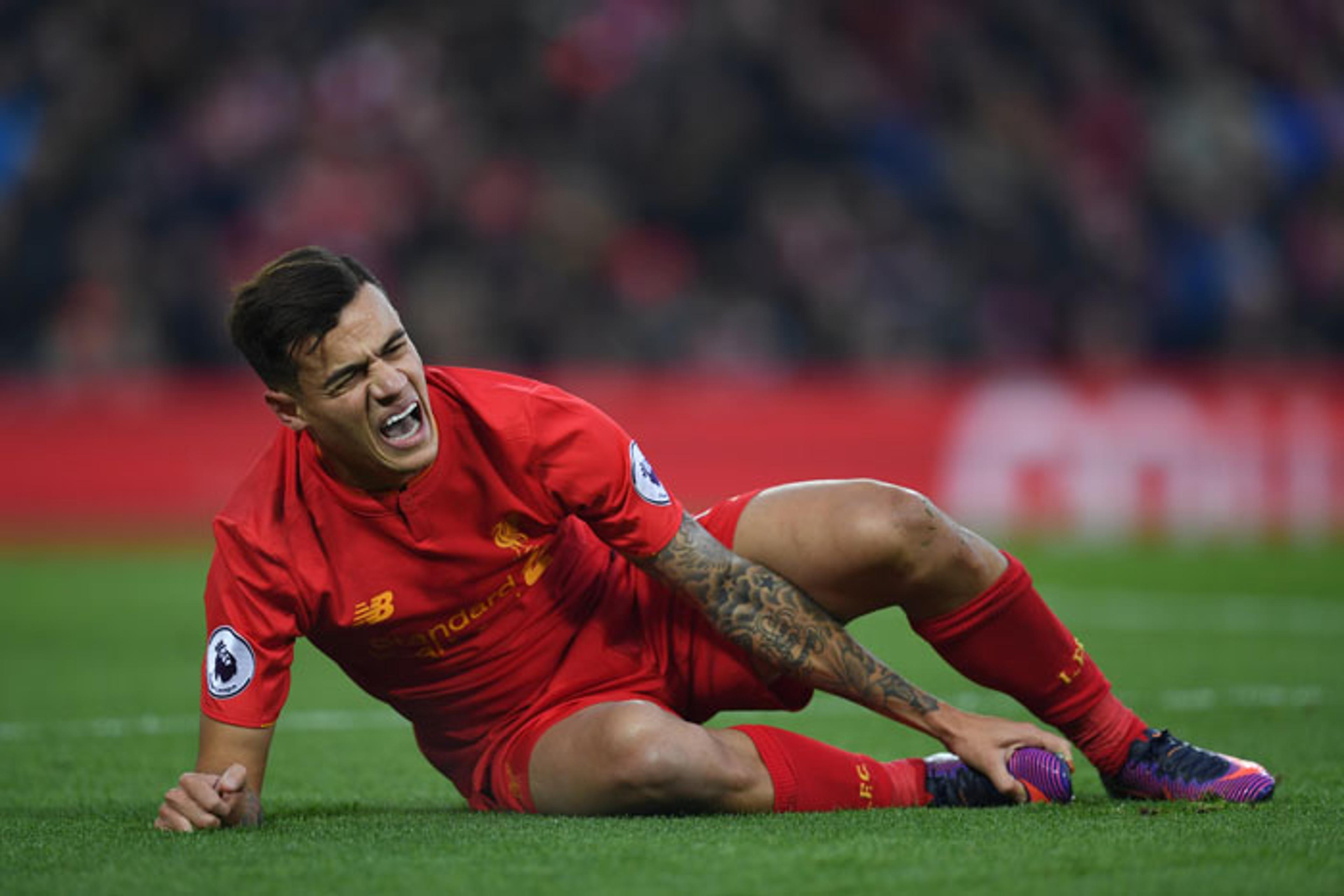 Técnico do Liverpool confirma desfalque de Coutinho contra o City