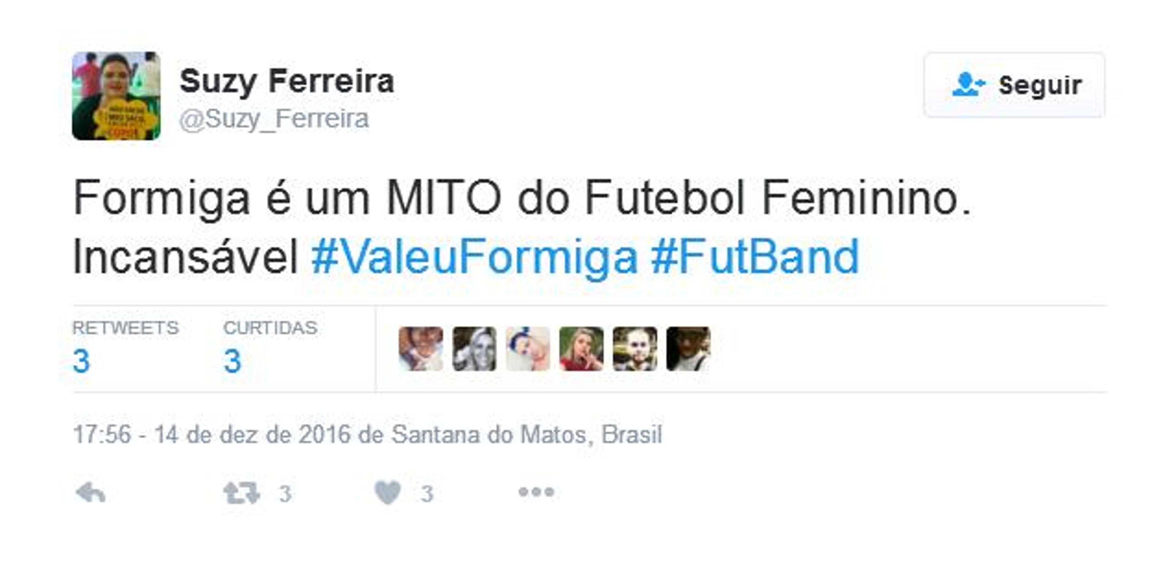 Formiga se aposenta e hashtag de agradecimento é usada no twitter