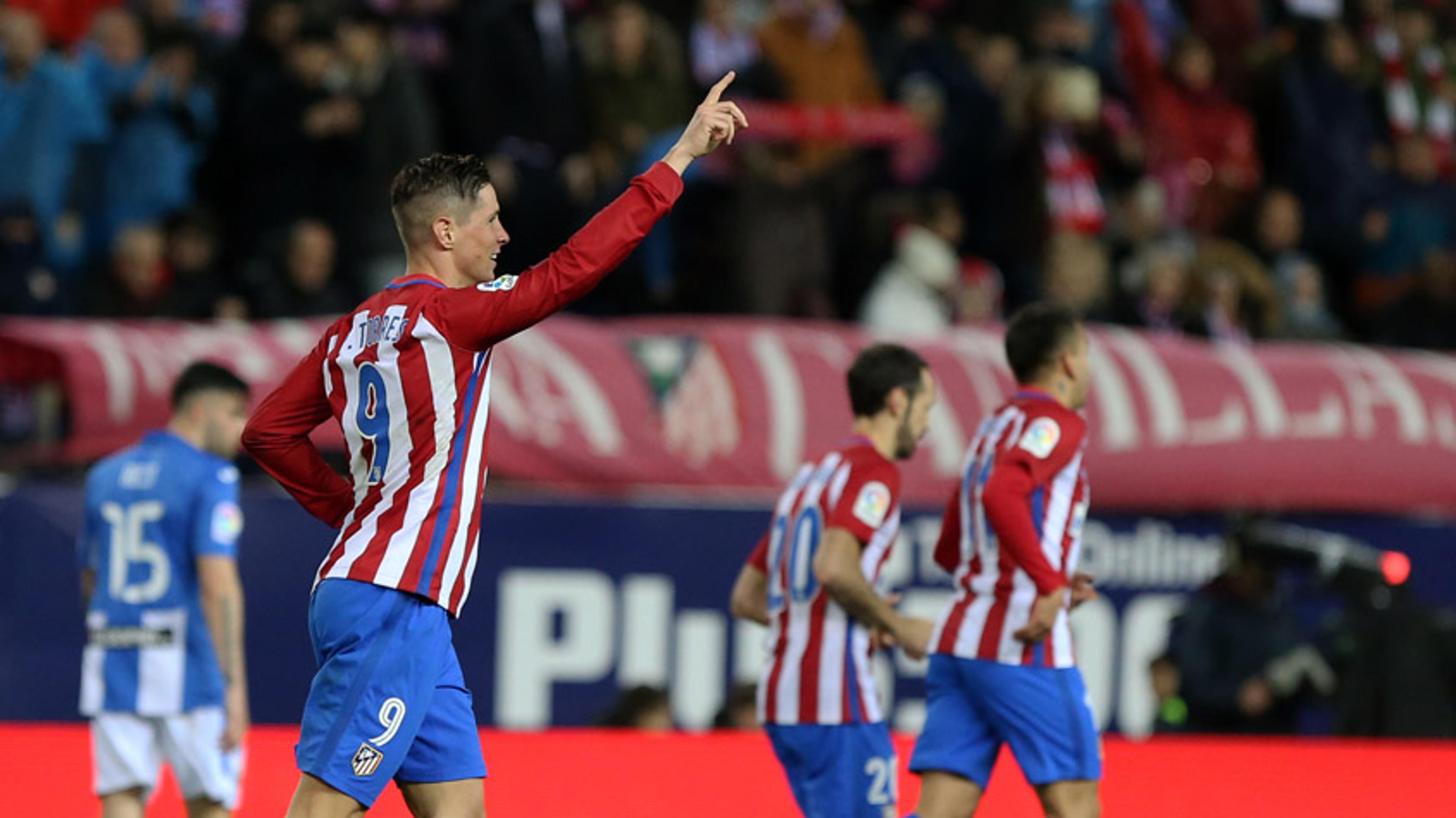 Fernando Torres brilha, e Atlético de Madrid vence o Leganés