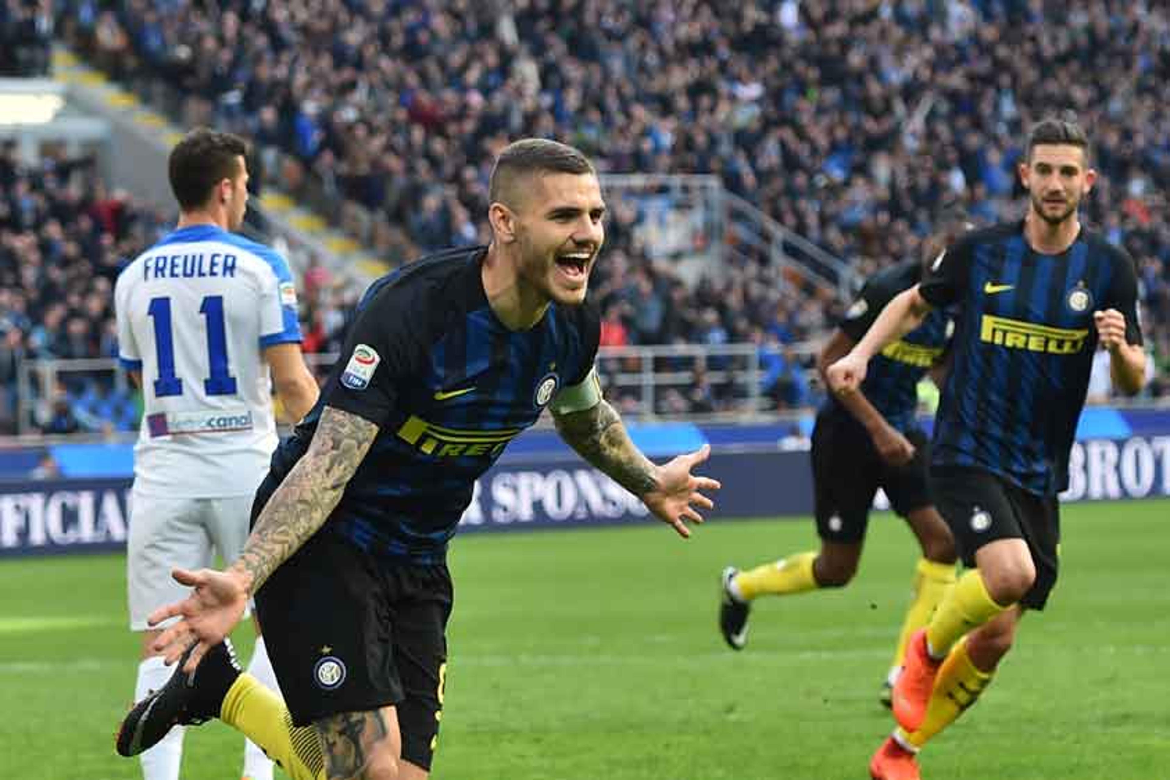 Com hat-trick de Icardi e Banega, Inter de Milão massacra a Atalanta